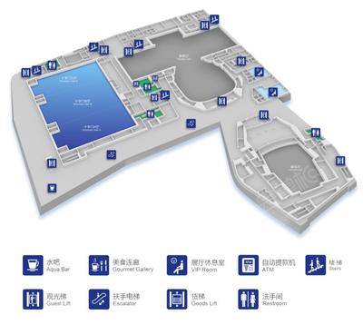 珠海国际会展中心十字门厅场地尺寸图105